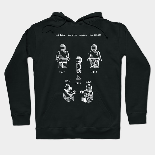 LEGO Minifig Patent Hoodie by DennisMcCarson